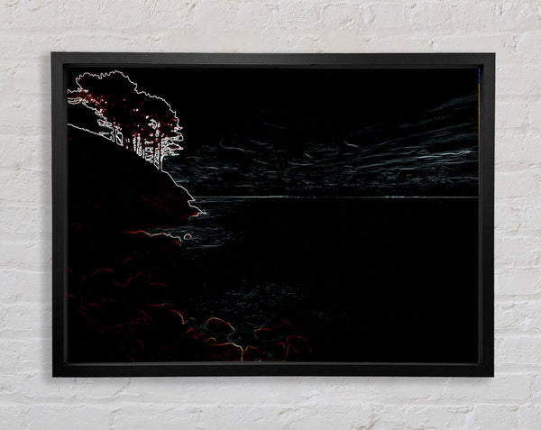 Tree On The Hill Framed Print