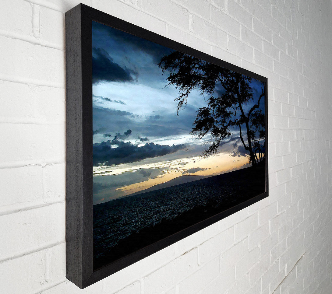 A Canvas Print of Blue Ocean Calm Canvas Wall Art