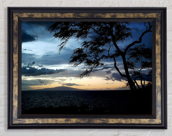 Blue Ocean Calm Framed Print