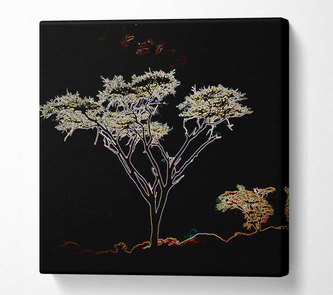  A Canvas Print of Night Tree Canvas Wall Art