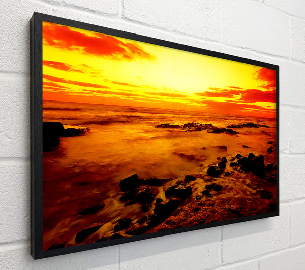 Glowing Ocean Sun
