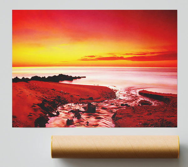 Surreal Ocean Rocks Giclee Print