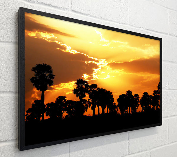 Orange Sun Clouds