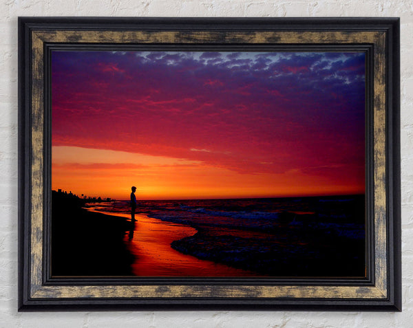 Red River Flows Framed Print