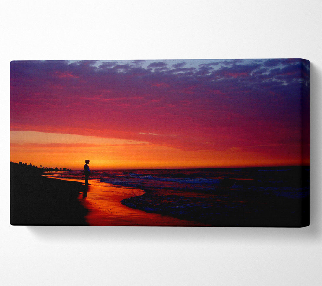  A Canvas Print of Red River Flows Canvas Wall Art