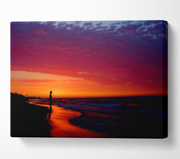 Red River Flows Canvas Wall Art