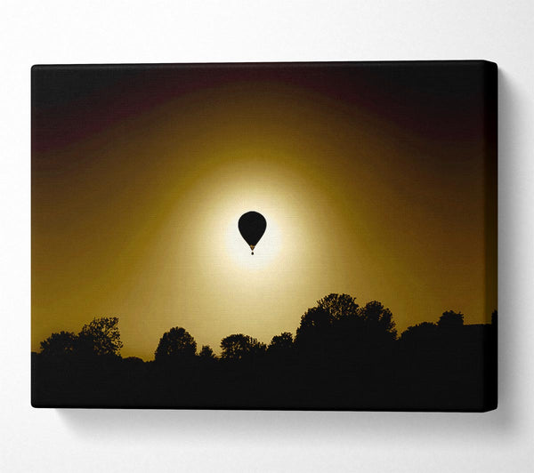  A Canvas Print of Golden Hotair Balloon Canvas Art