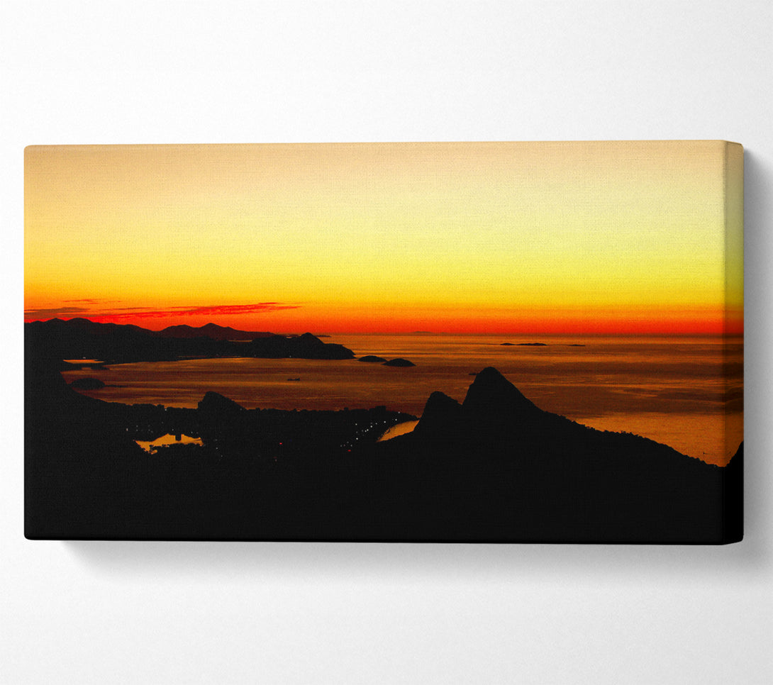  A Canvas Print of Ocean At First Light Canvas Print