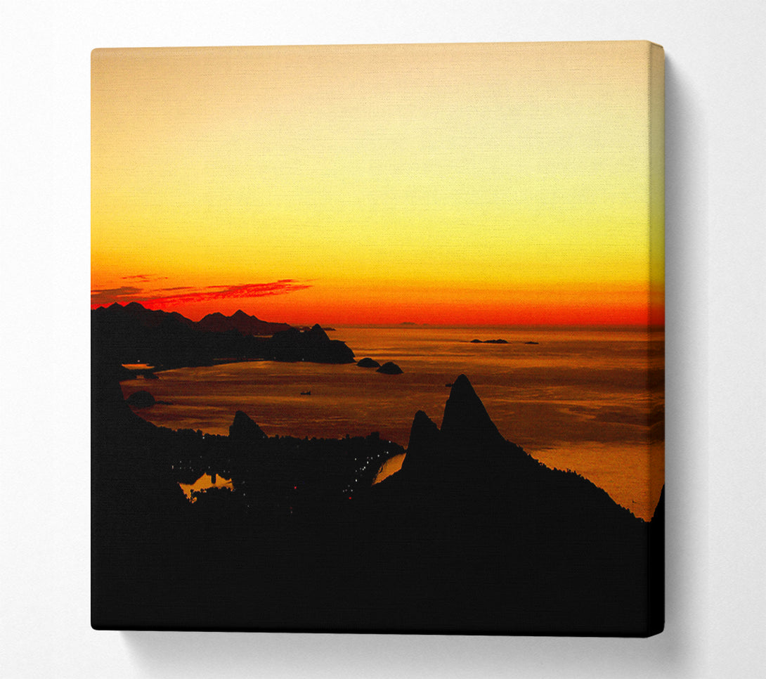  A Canvas Print of Ocean At First Light Canvas Print