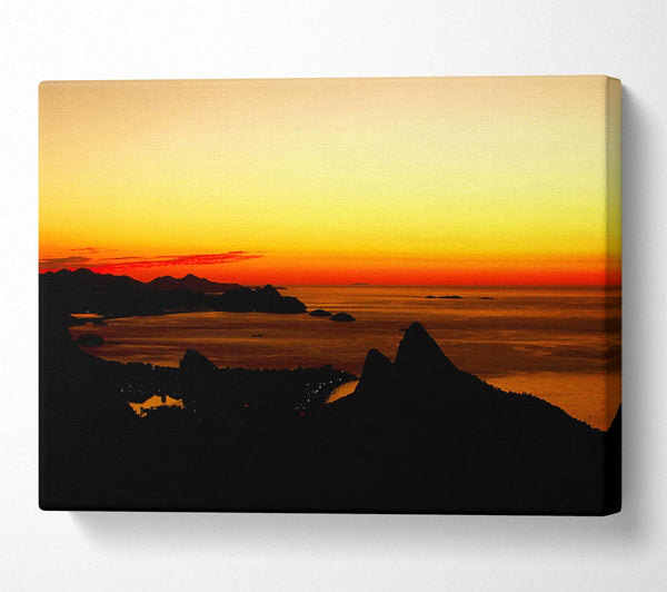  A Canvas Print of Ocean At First Light Canvas Print