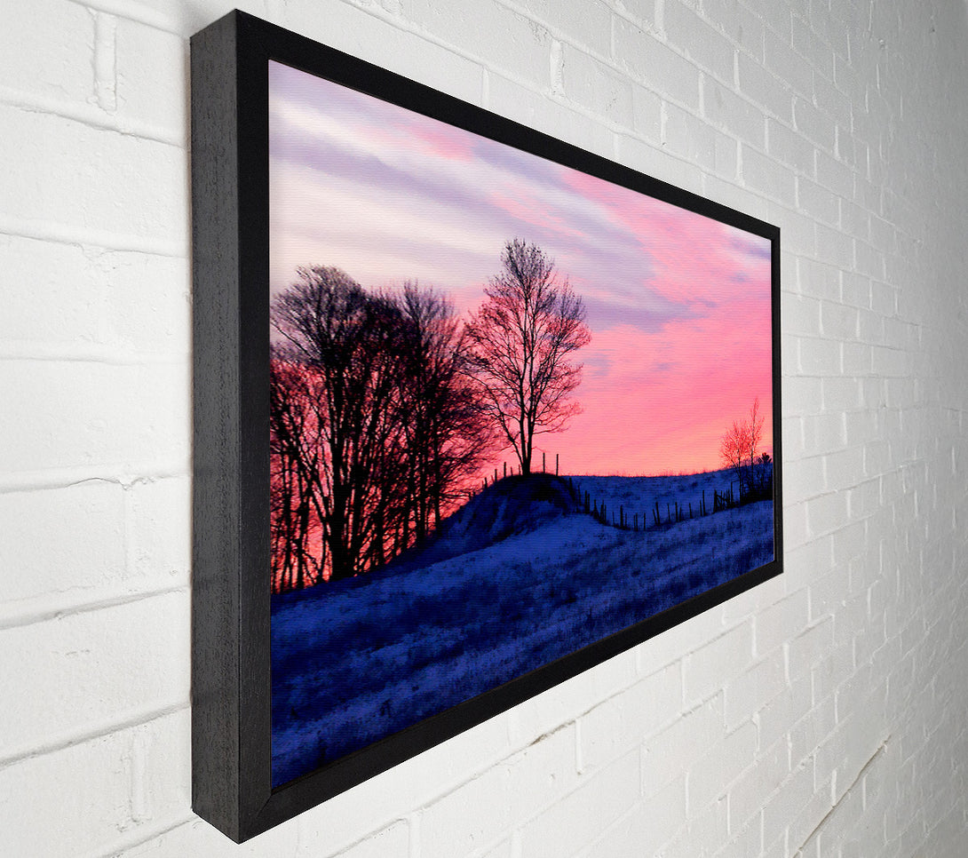  A Canvas Print of Yorkshire Dales Serene Winter Canvas Print
