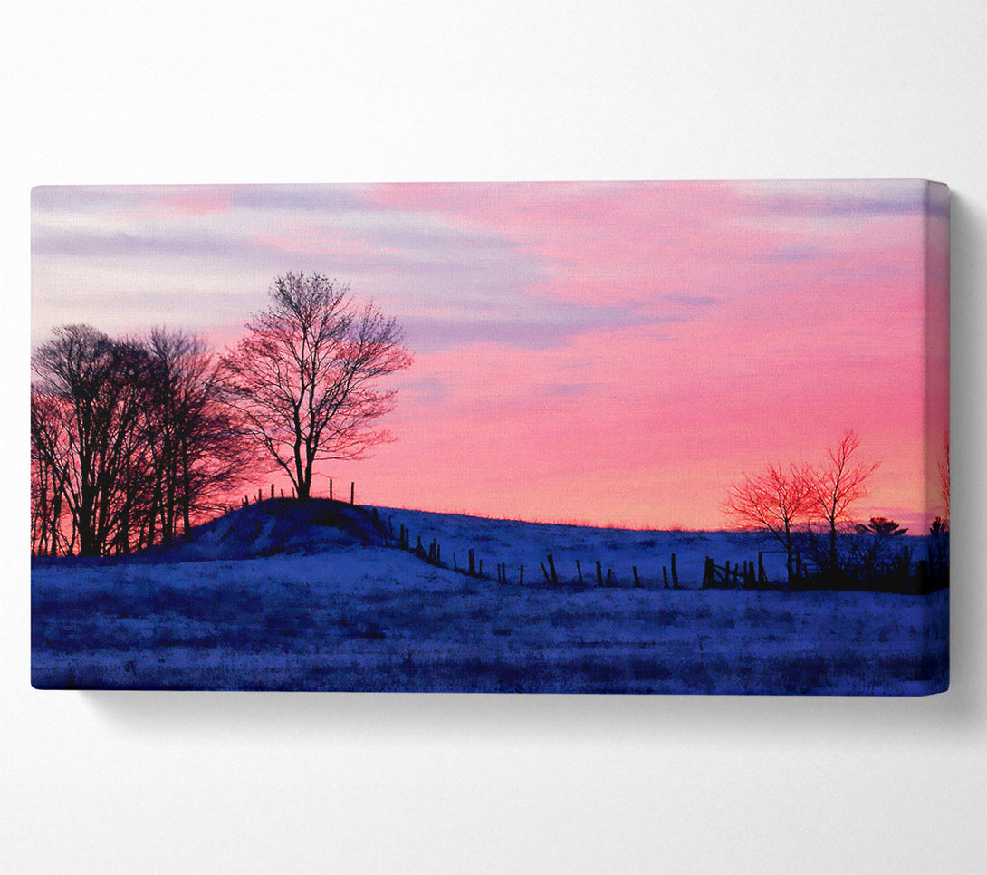  A Canvas Print of Yorkshire Dales Serene Winter Canvas Print
