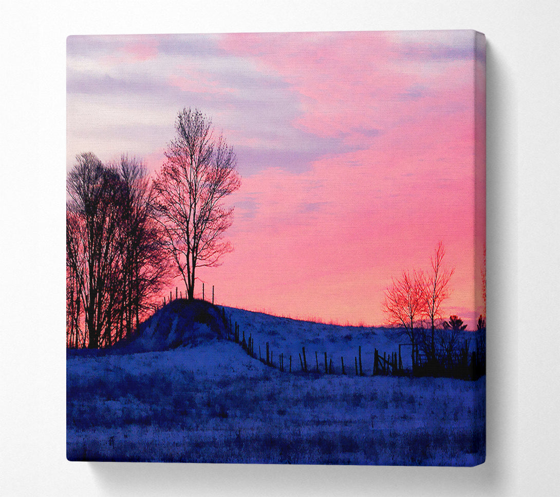  A Canvas Print of Yorkshire Dales Serene Winter Canvas Print