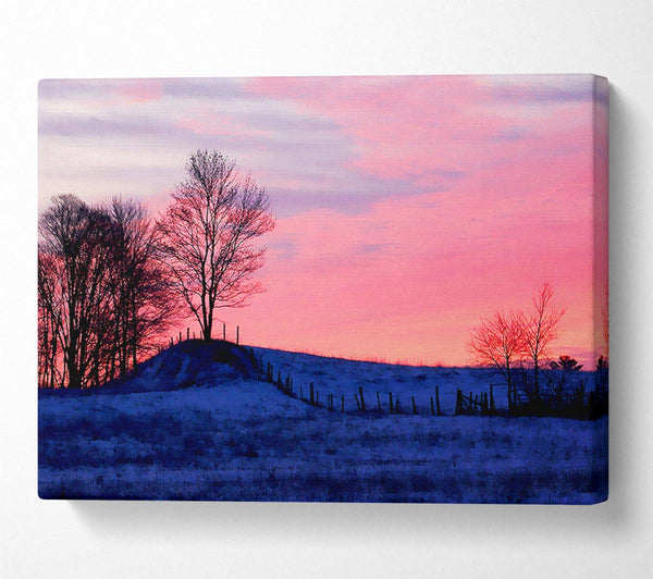 A Canvas Print of Yorkshire Dales Serene Winter Canvas Print