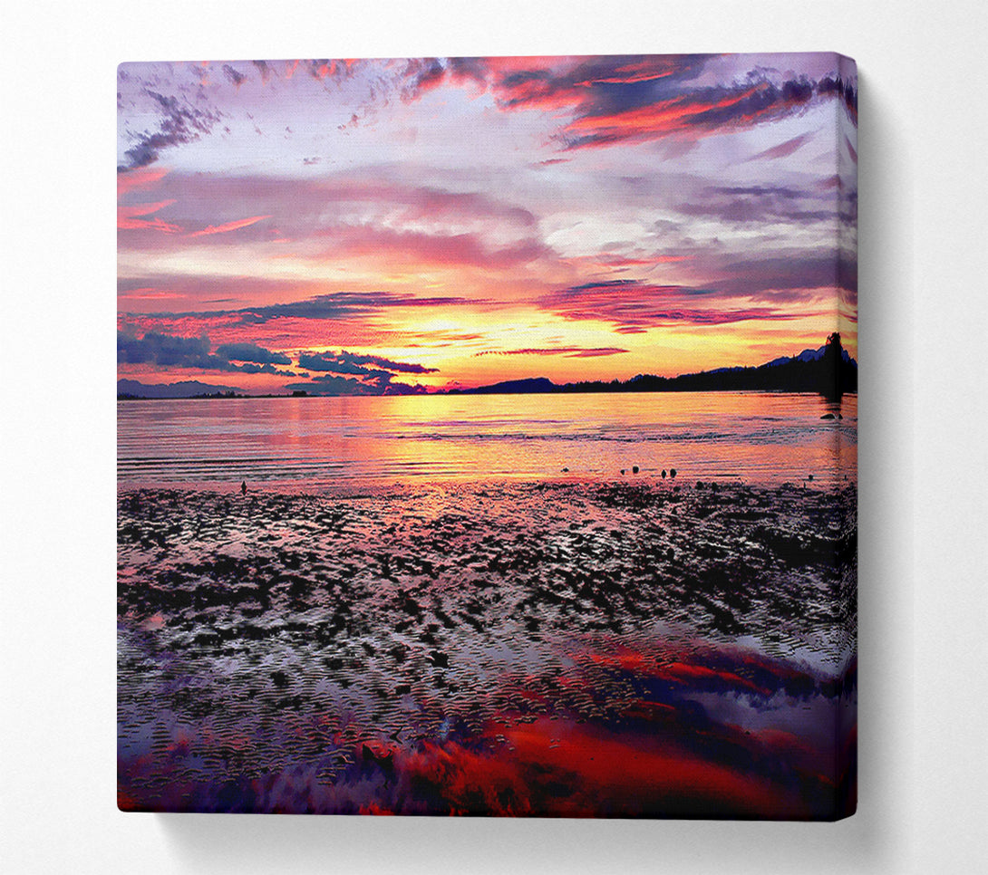  A Canvas Print of Rainbow Tides Canvas Art