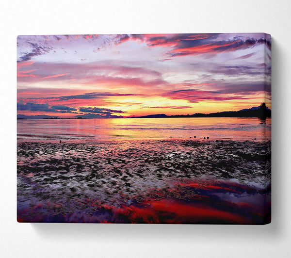  A Canvas Print of Rainbow Tides Canvas Art