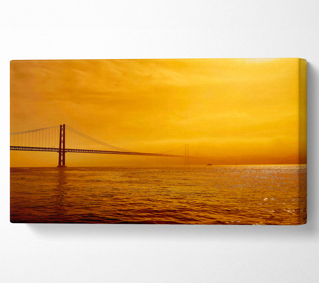  A Canvas Print of The Bridge Afar Canvas Wall Art