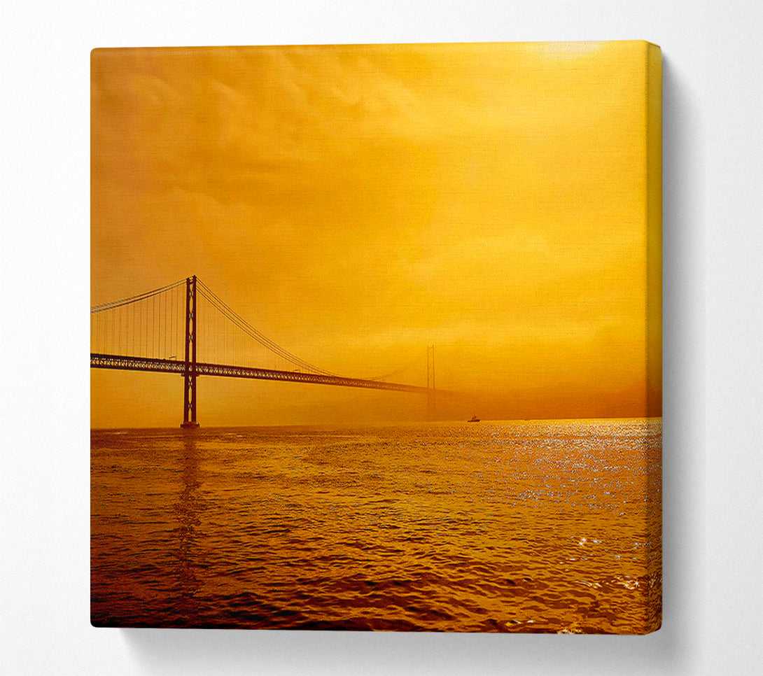  A Canvas Print of The Bridge Afar Canvas Wall Art