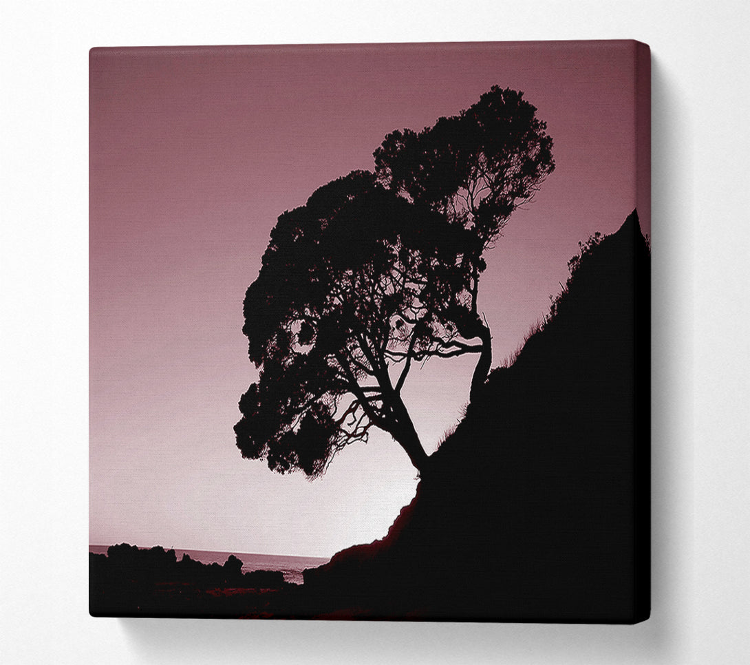  A Canvas Print of Mauve Tree Canvas Print
