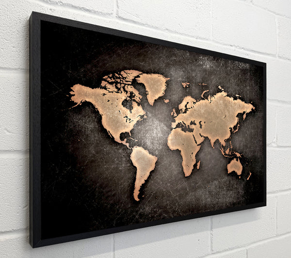 Grunge World Map