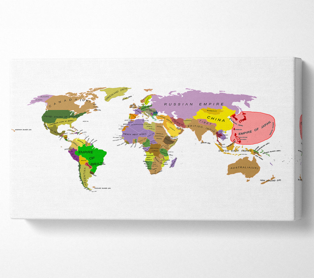  A Canvas Print of World Of 1914 Canvas Art