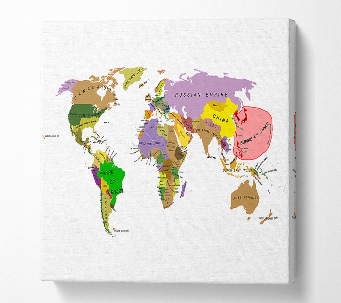  A Canvas Print of World Of 1914 Canvas Art