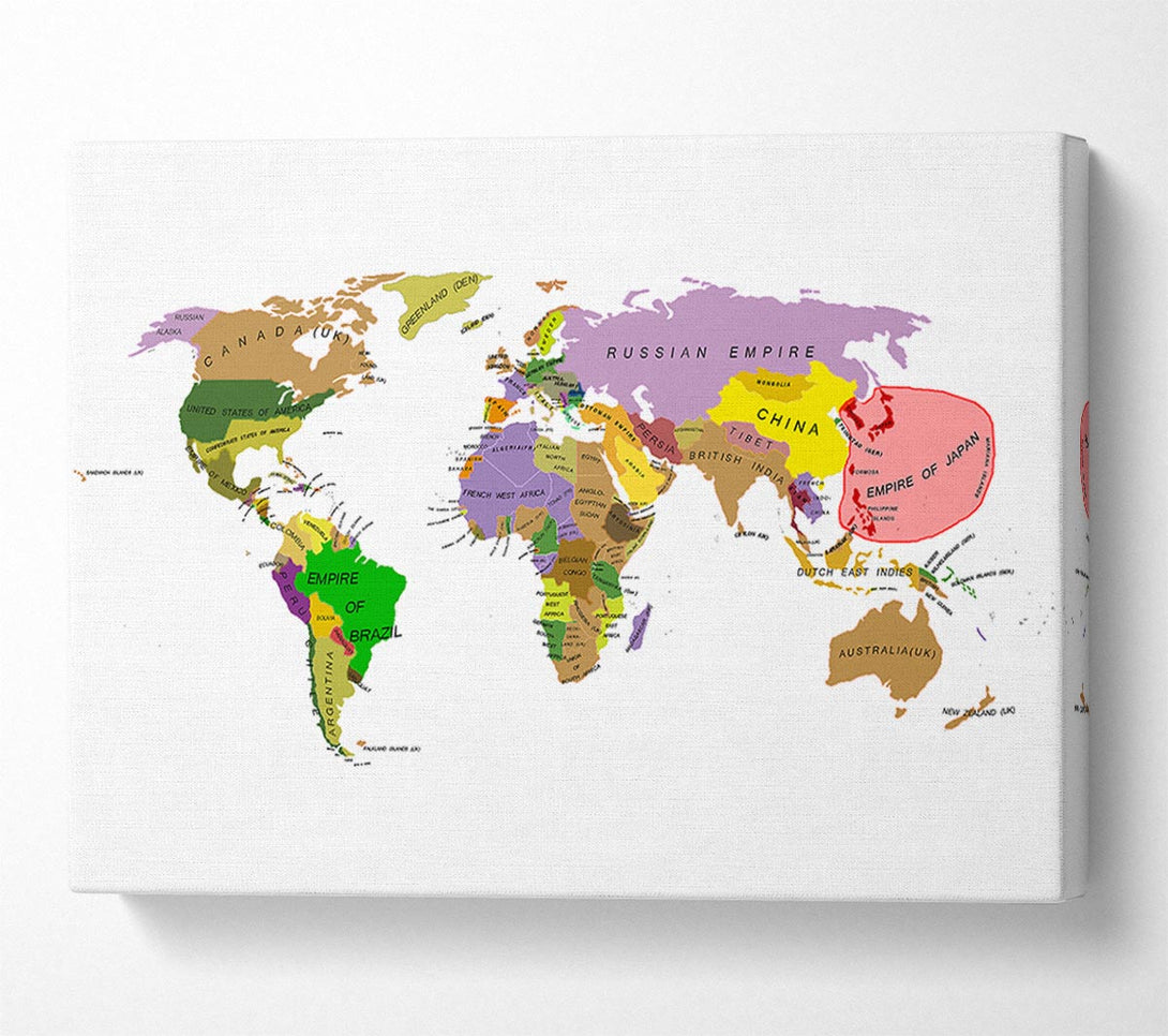  A Canvas Print of World Of 1914 Canvas Art