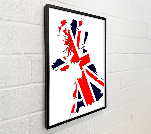 Map Of Britain Flag