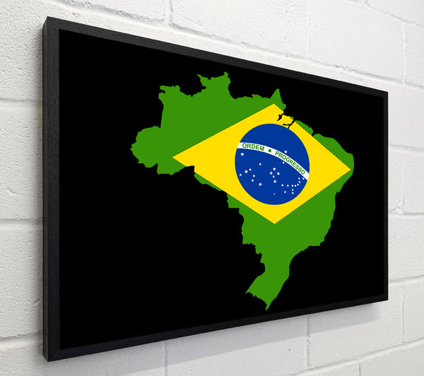 Brazillian Flag Map