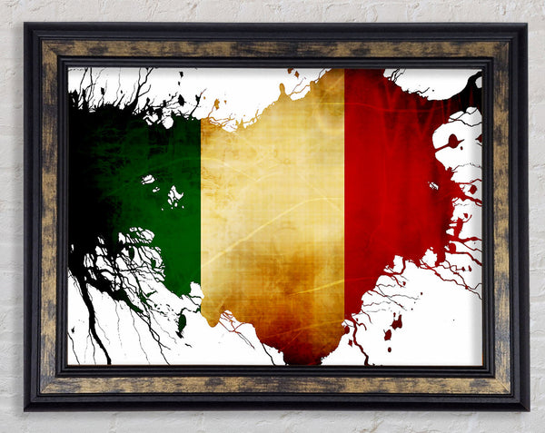Italian Map Framed Print