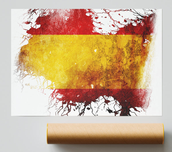 Spanish Colours Map Poster
