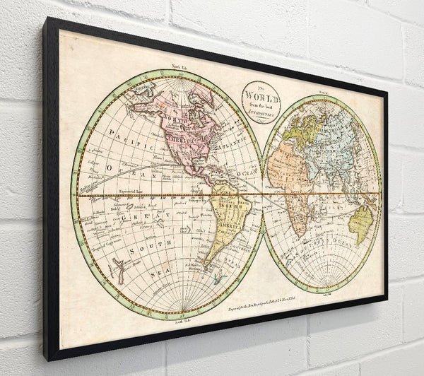 Map Of The World Pre American Map