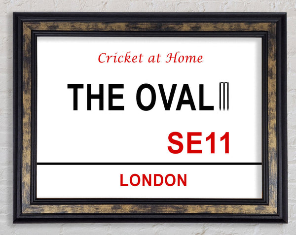 The Oval Signs Framed Print