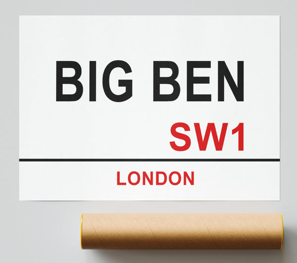 Big Ben Signs Poster