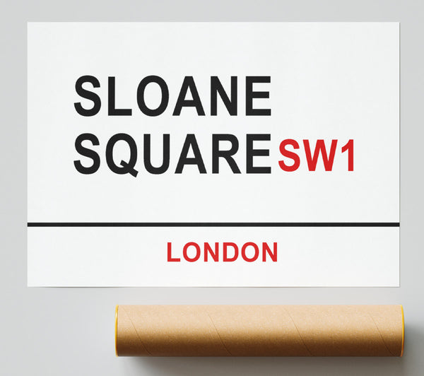 Sloane Square Signs Poster
