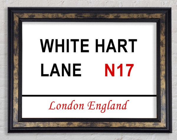 White Hart Lane Signs Framed Print