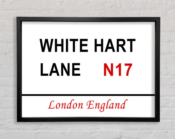 White Hart Lane Signs Framed Print