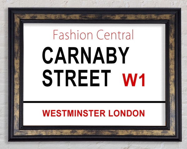 Carnaby Street Signs Framed Print