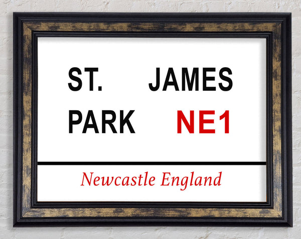 St James Park Signs Framed Print