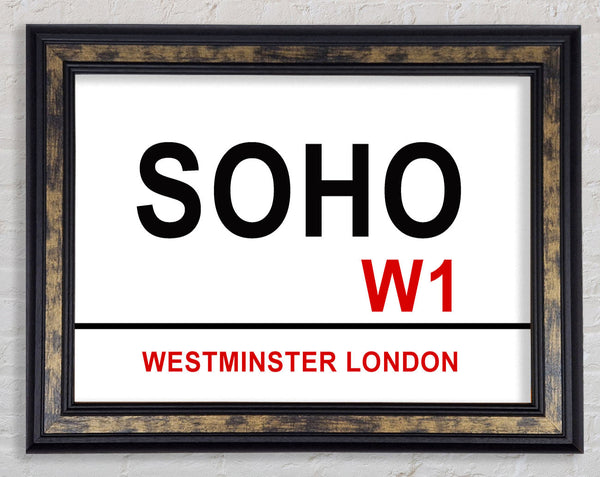 Soho Signs Framed Print