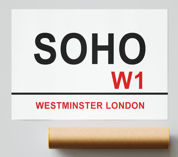 Soho Signs Print