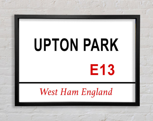 Upton Park Signs Framed Print