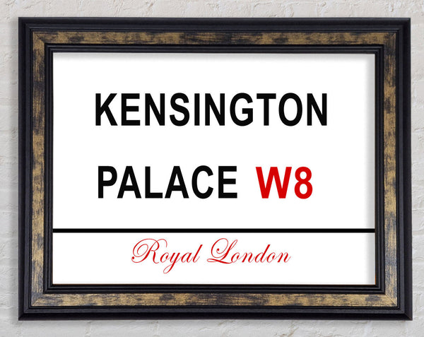 Kensington Palace Signs Framed Print