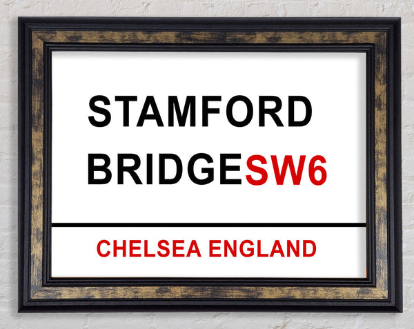 Stamford Bridge Signs Framed Print