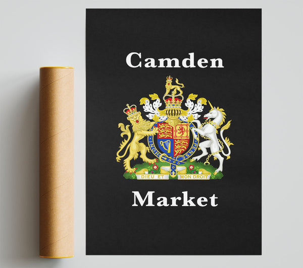 Camden Market Emblem Signs Poster
