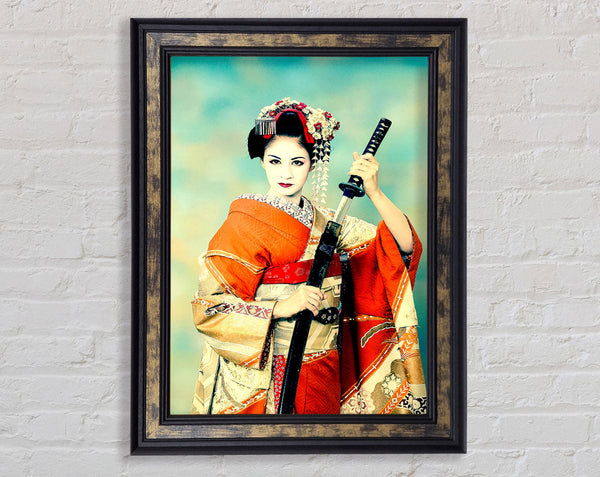Samuria Warrior Framed Print