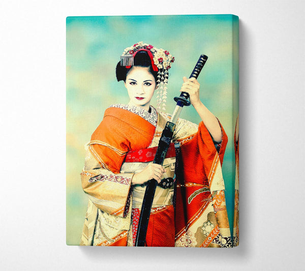  A Canvas Print of Samuria Warrior Canvas Art
