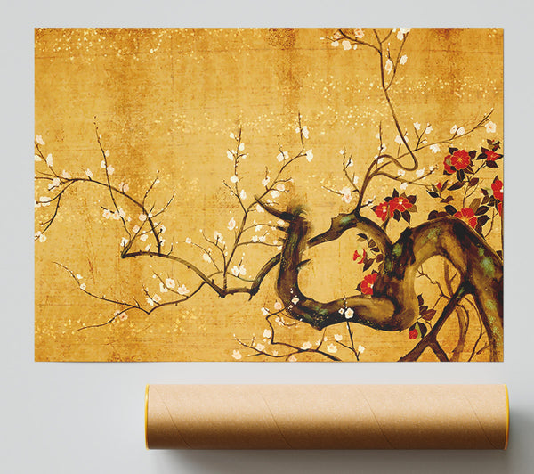 Japanese Flowers Print