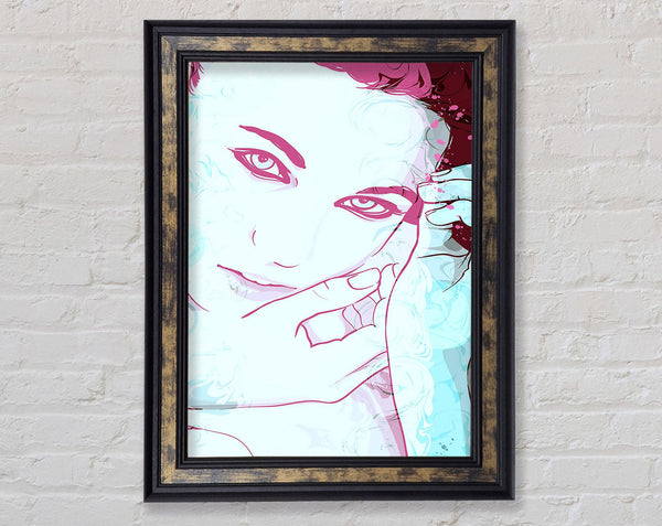 Pink Face Babe Framed Print