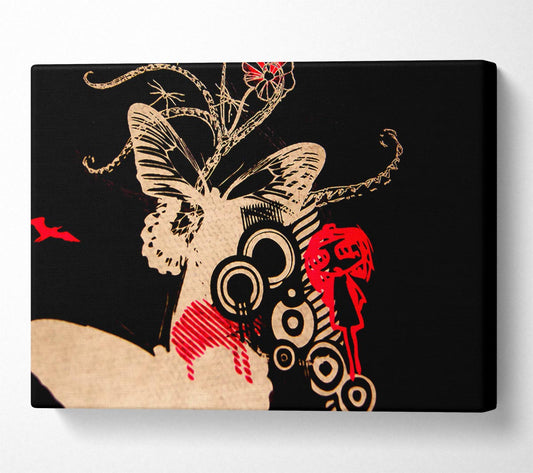 Fairy Tail Butterfly Canvas Wall Art